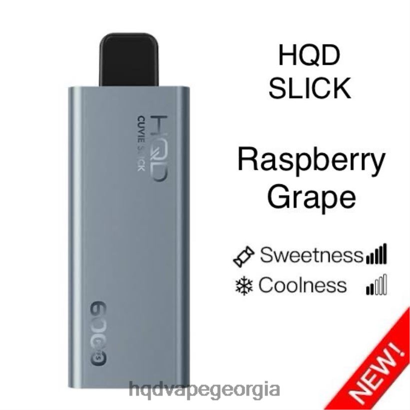 HQD Georgia - გლუვი ჟოლოს ყურძენი HQD CUVIE SLICK 6000 ცალი X2N68J21