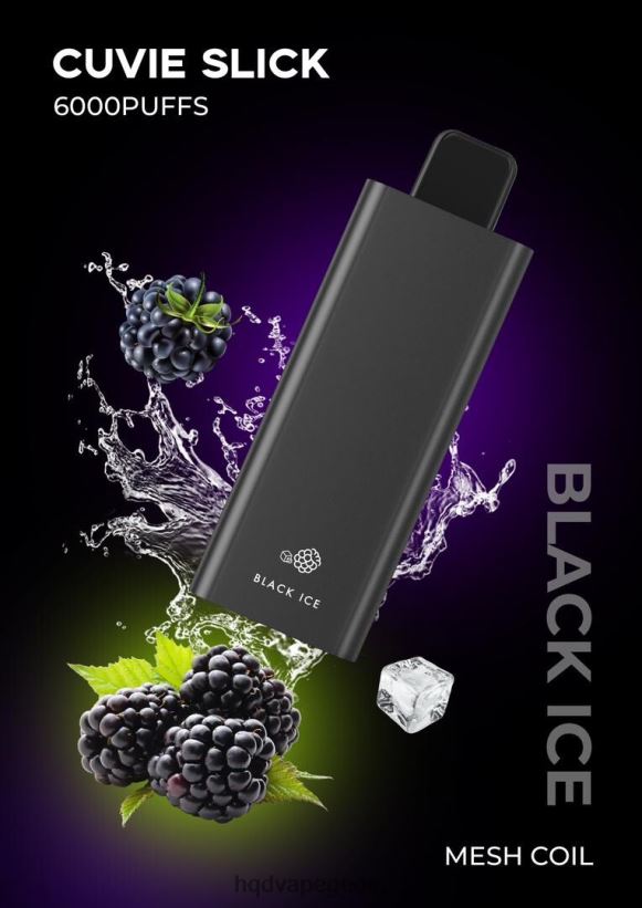 HQD sale - გლუვი შავი ყინული HQD CUVIE SLICK 6000 ცალი X2N68J39
