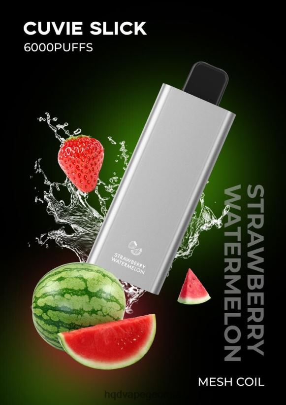 HQD vape flavors - გლუვი მარწყვის საზამთრო HQD CUVIE SLICK 6000 ცალი X2N68J37
