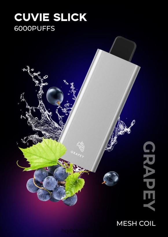 HQD vape flavours - გლუვი გრეიპი HQD CUVIE SLICK 6000 ცალი X2N68J36