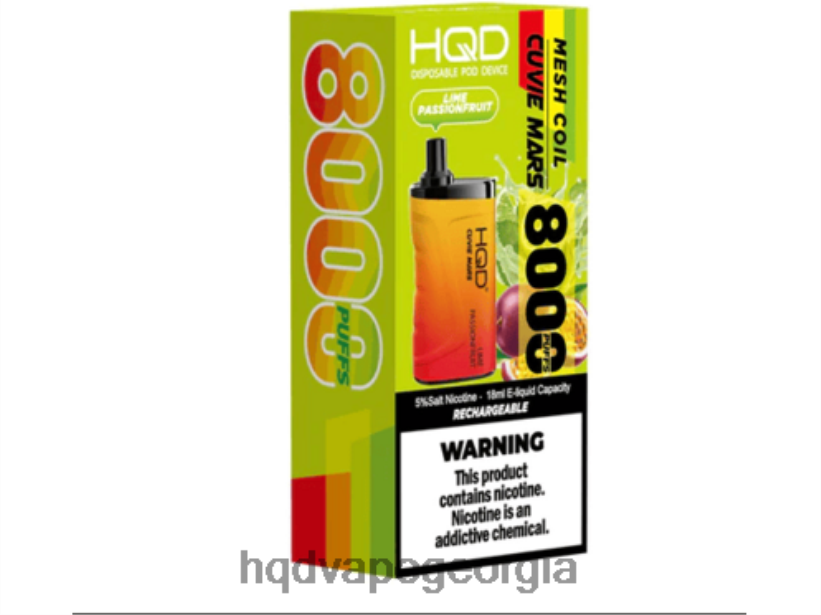 HQD vape nicotine - ლაიმის ვნების ხილი HQD CUVIE MARS ერთჯერადი X2N68J208