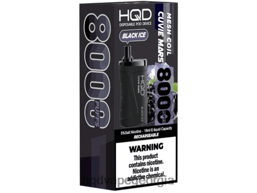 HQD vape price - შავი ყინული HQD CUVIE MARS ერთჯერადი X2N68J135