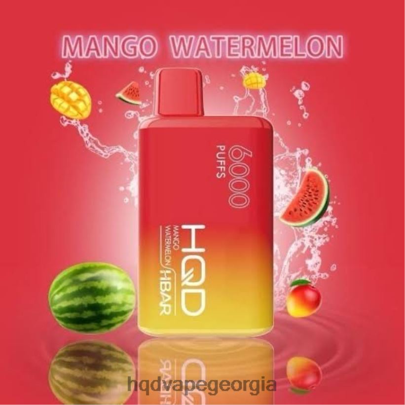 HQD vape price - მანგოს საზამთრო HQD HBAR 6000 ცალი X2N68J55