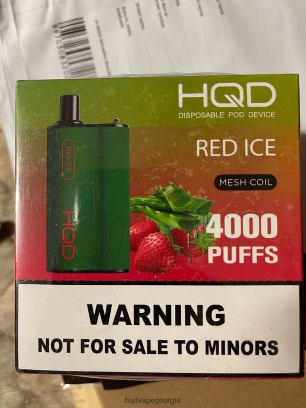 HQD vape flavours - წითელი ყინული HQD BOX 4000 ცალი X2N68J106