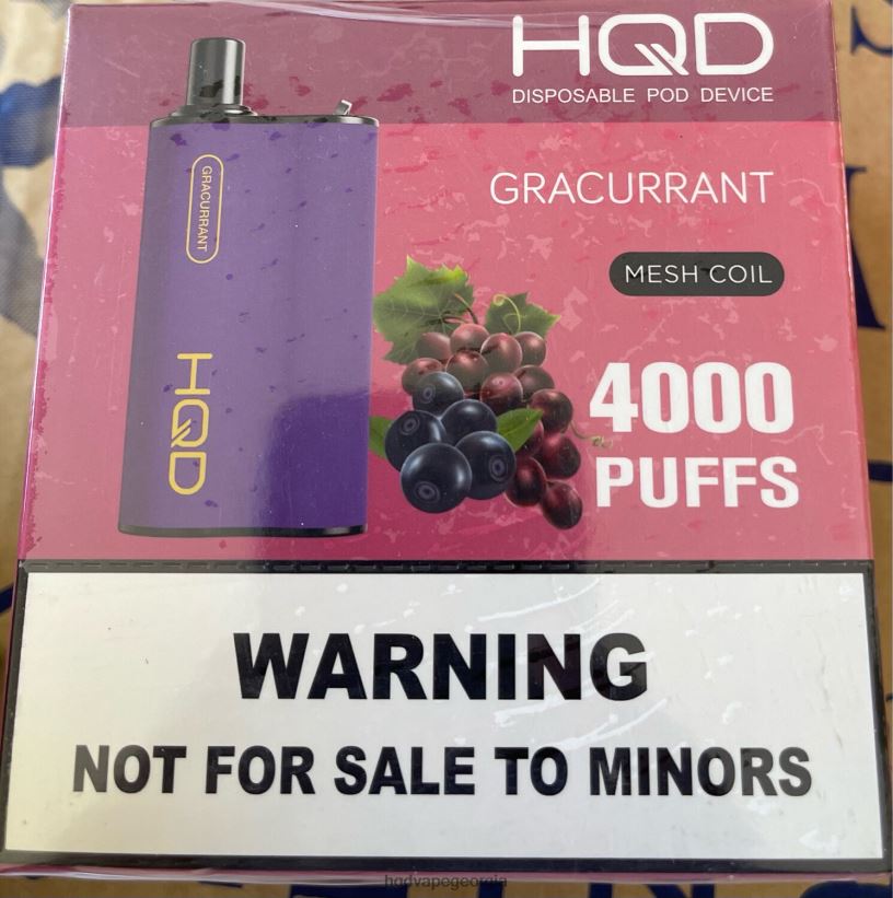 HQD vape nicotine - gracurrant HQD BOX 4000 ცალი X2N68J98