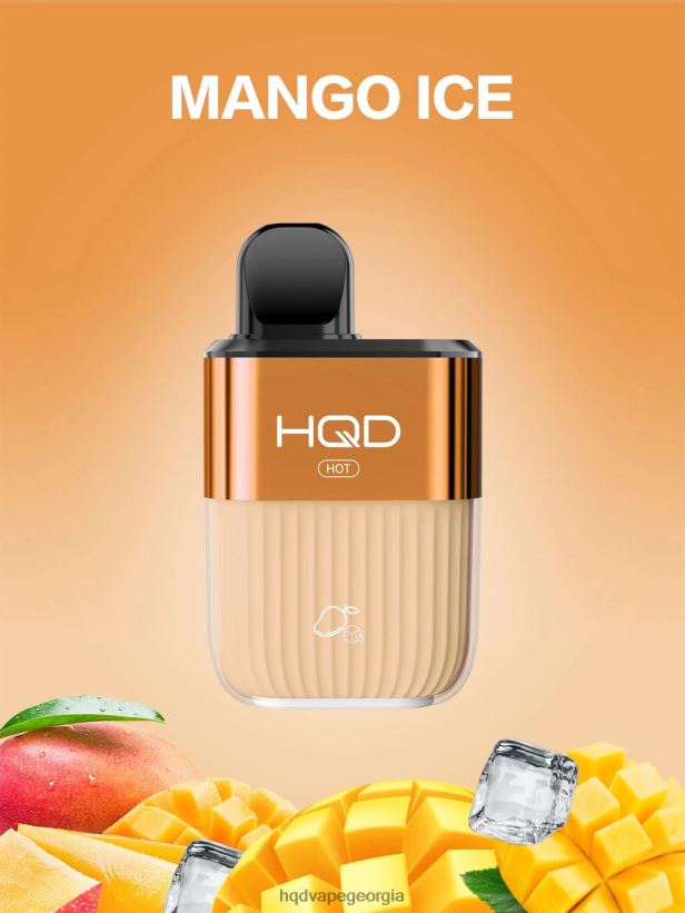 HQD vape tbilisi - მანგოს ყინული HQD HOT 5000 ცალი X2N68J64
